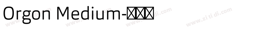 Orgon Medium字体转换